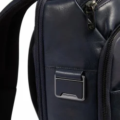 Online Piquadro Philip Daypack Leder 40 cm Laptopfach blue