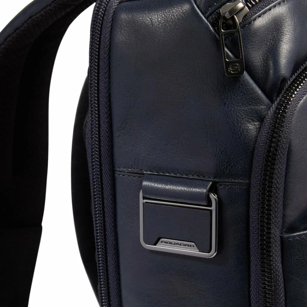 Online Piquadro Philip Daypack Leder 40 cm Laptopfach blue