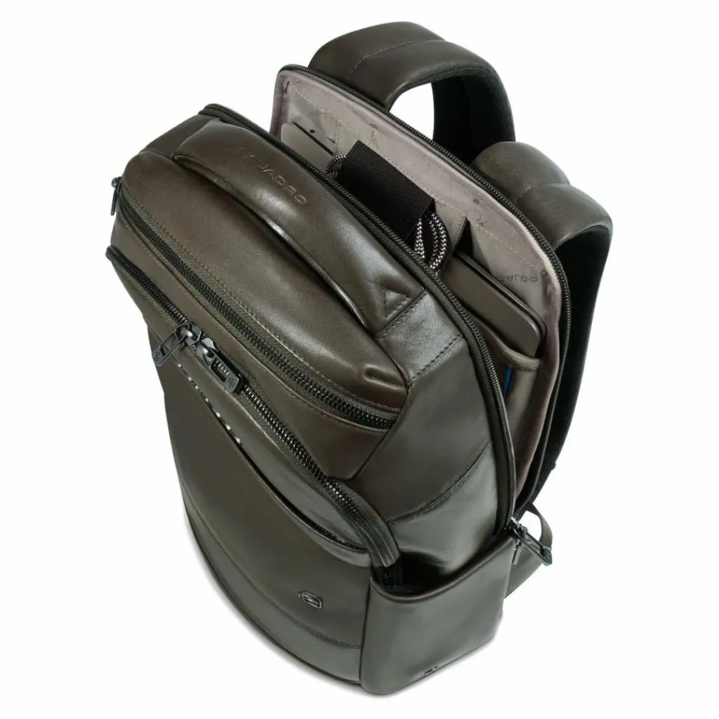 Piquadro Philip Daypack Leder 40 cm Laptopfach