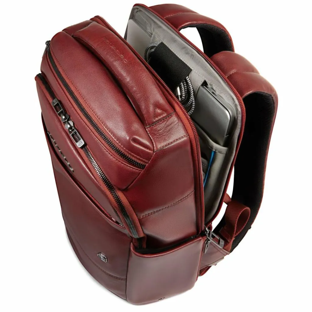 Piquadro Philip Daypack Leder 40 cm Laptopfach