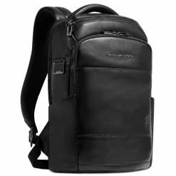 Piquadro Lederrucksäcke|Daypacks<Philip Daypack Leder 40 cm Laptopfach black