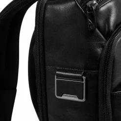 Piquadro Lederrucksäcke|Daypacks<Philip Daypack Leder 40 cm Laptopfach black