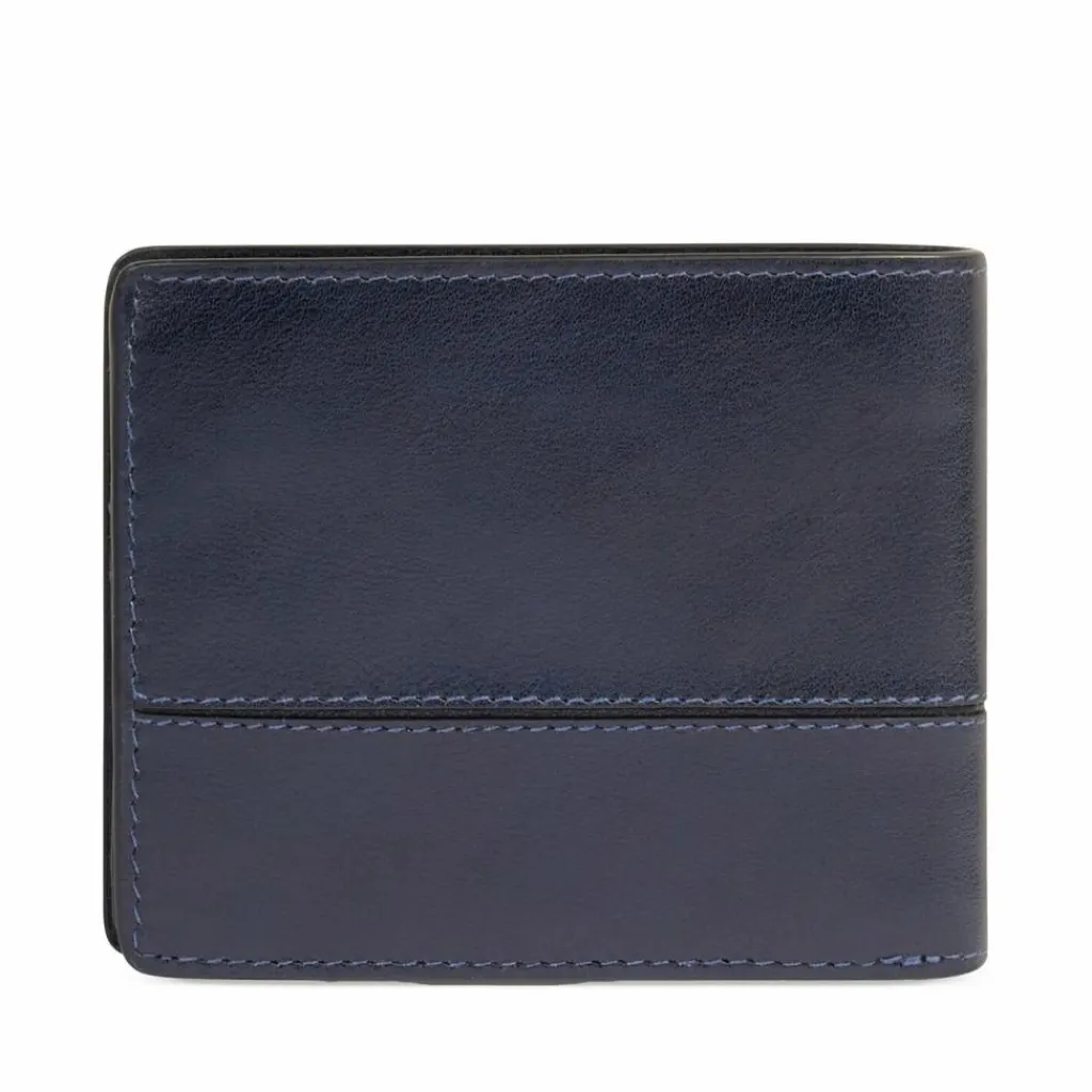 Piquadro Herrengeldbörsen Querformat<Philip Geldbörse RFID Schutz Leder 11 cm blue