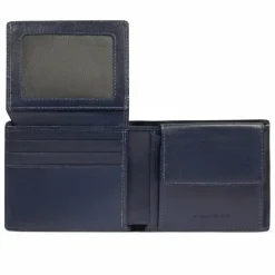 Piquadro Herrengeldbörsen Querformat<Philip Geldbörse RFID Schutz Leder 11 cm blue