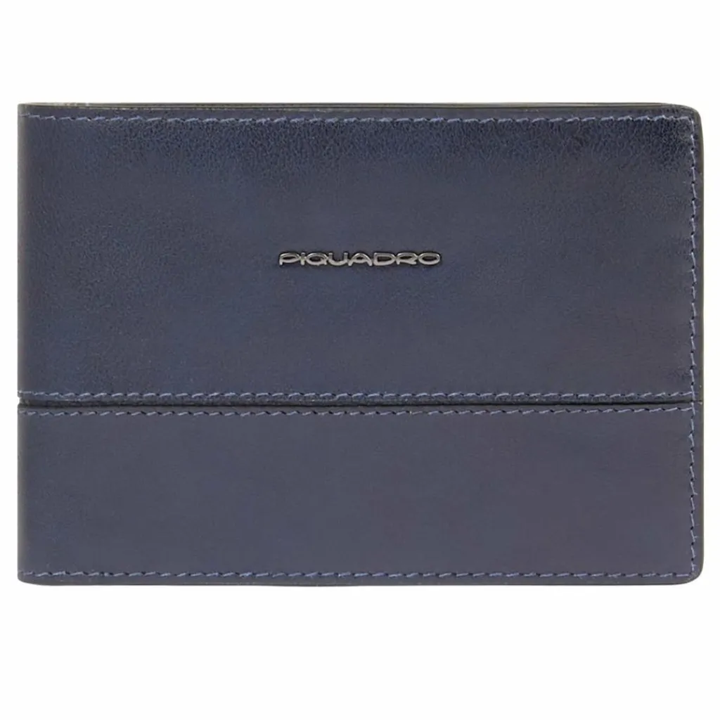 Piquadro Herrengeldbörsen Querformat<Philip Geldbörse RFID Schutz Leder 12.5 cm blue