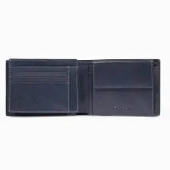 Piquadro Herrengeldbörsen Querformat<Philip Geldbörse RFID Schutz Leder 12.5 cm blue