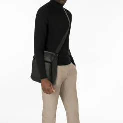 Piquadro Umhängetaschen<Philip Umhängetasche Leder 27 cm black