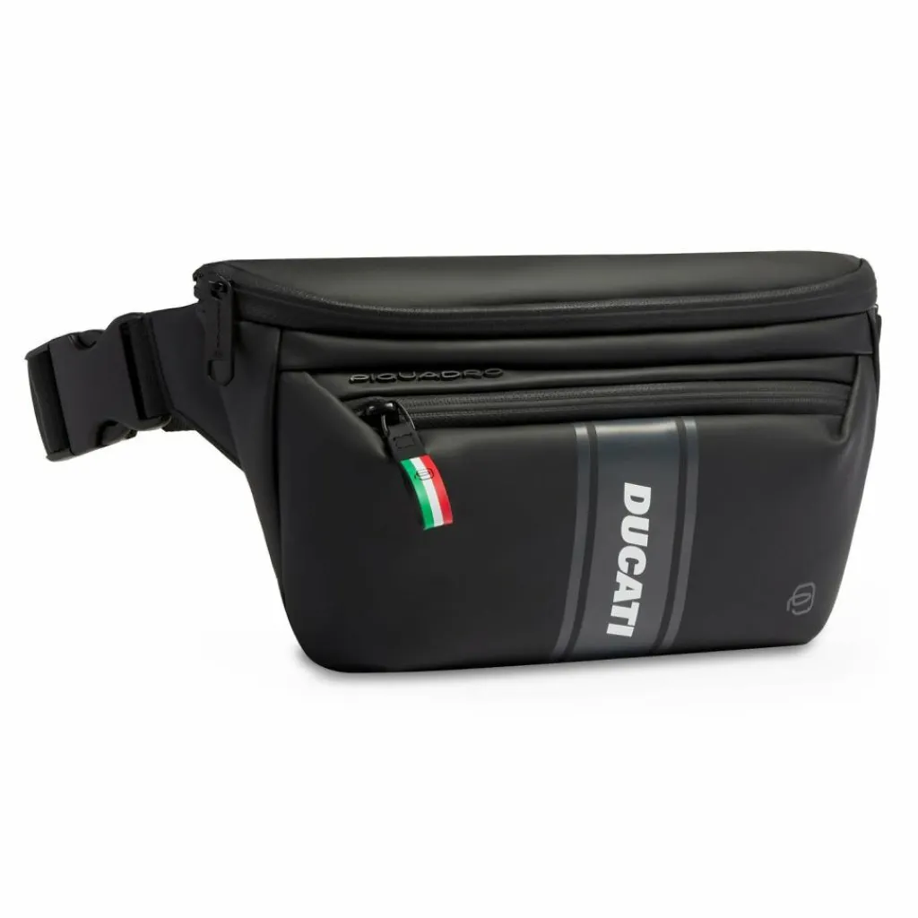 Piquadro x Ducati Gürteltasche 28 cm black