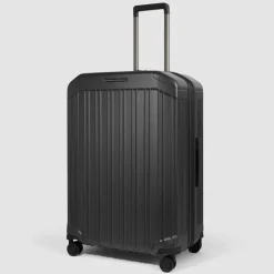 New Piquadro PQ Light 4 Rollen Trolley 69 cm mit Dehnfalte matt black