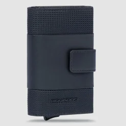 Hot Piquadro PQ-Earth Kreditkartenetui RFID Schutz Leder 6.5 cm black