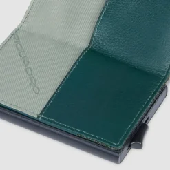 Piquadro Visitenkartenetuis<PQ-Earth Kreditkartenetui RFID Schutz Leder 6.5 cm green