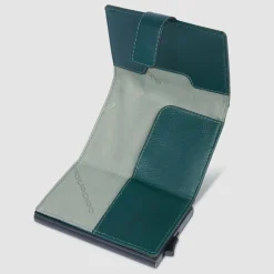 Piquadro Visitenkartenetuis<PQ-Earth Kreditkartenetui RFID Schutz Leder 6.5 cm green