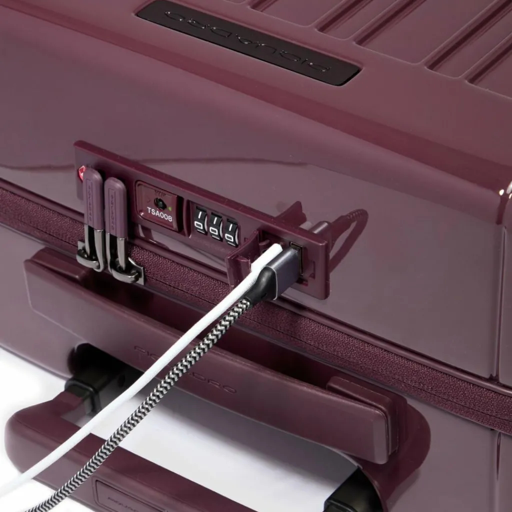 Piquadro Hartgepäck Kabinengepäck|4-Rollen Kabinentrolleys<PQ-Light 4-Rollen Kabinentrolley 55 cm burgundy