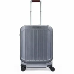 Piquadro Hartgepäck Kabinengepäck|4-Rollen Kabinentrolleys<PQLM 4 Rollen Kabinentrolley 55 cm Laptopfach black-tobacco