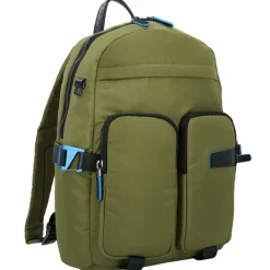 Sale Piquadro PQ-RY Rucksack 42 cm Laptopfach green-black