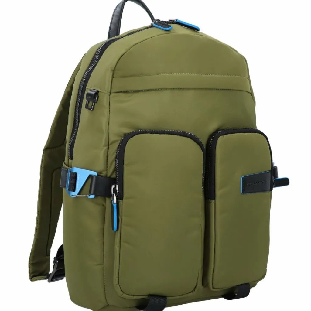 Sale Piquadro PQ-RY Rucksack 42 cm Laptopfach green-black
