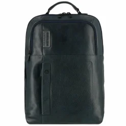 Outlet Piquadro P15S Daypack Leder 43 cm Laptopfach night blue