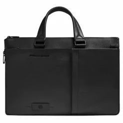 Piquadro Laptoptaschen|Aktentaschen<Russel Aktentasche RFID Schutz Leder 42 cm Laptopfach black