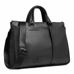 Piquadro Laptoptaschen|Aktentaschen<Russel Aktentasche RFID Schutz Leder 42 cm Laptopfach black