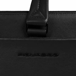 Piquadro Laptoptaschen|Aktentaschen<Russel Aktentasche RFID Schutz Leder 42 cm Laptopfach black