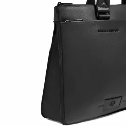 Piquadro Laptoptaschen|Aktentaschen<Russel Aktentasche RFID Schutz Leder 42 cm Laptopfach black