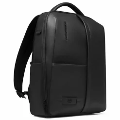 Piquadro Lederrucksäcke|Daypacks<Russel Daypack RFID Schutz Leder 41 cm Laptopfach black