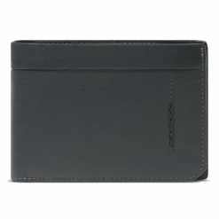 Piquadro Russel Geldbörse RFID Schutz Leder 13 cm black