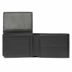 Piquadro Russel Geldbörse RFID Schutz Leder 13 cm black