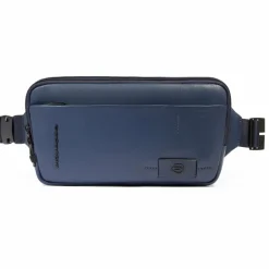 Outlet Piquadro Russel Gürteltasche Leder 28 cm blue