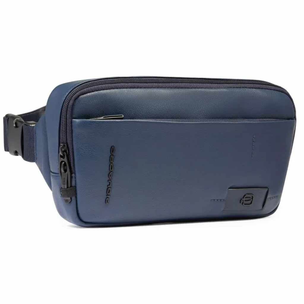 Outlet Piquadro Russel Gürteltasche Leder 28 cm blue