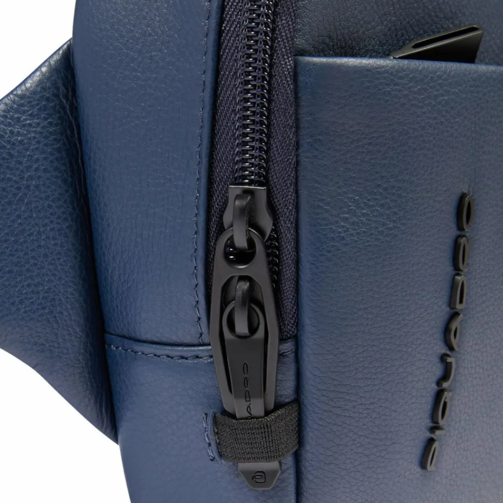 Outlet Piquadro Russel Gürteltasche Leder 28 cm blue