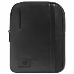 Outlet Piquadro Russel Umhängetasche Leder 27 cm black