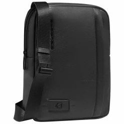 Outlet Piquadro Russel Umhängetasche Leder 27 cm black