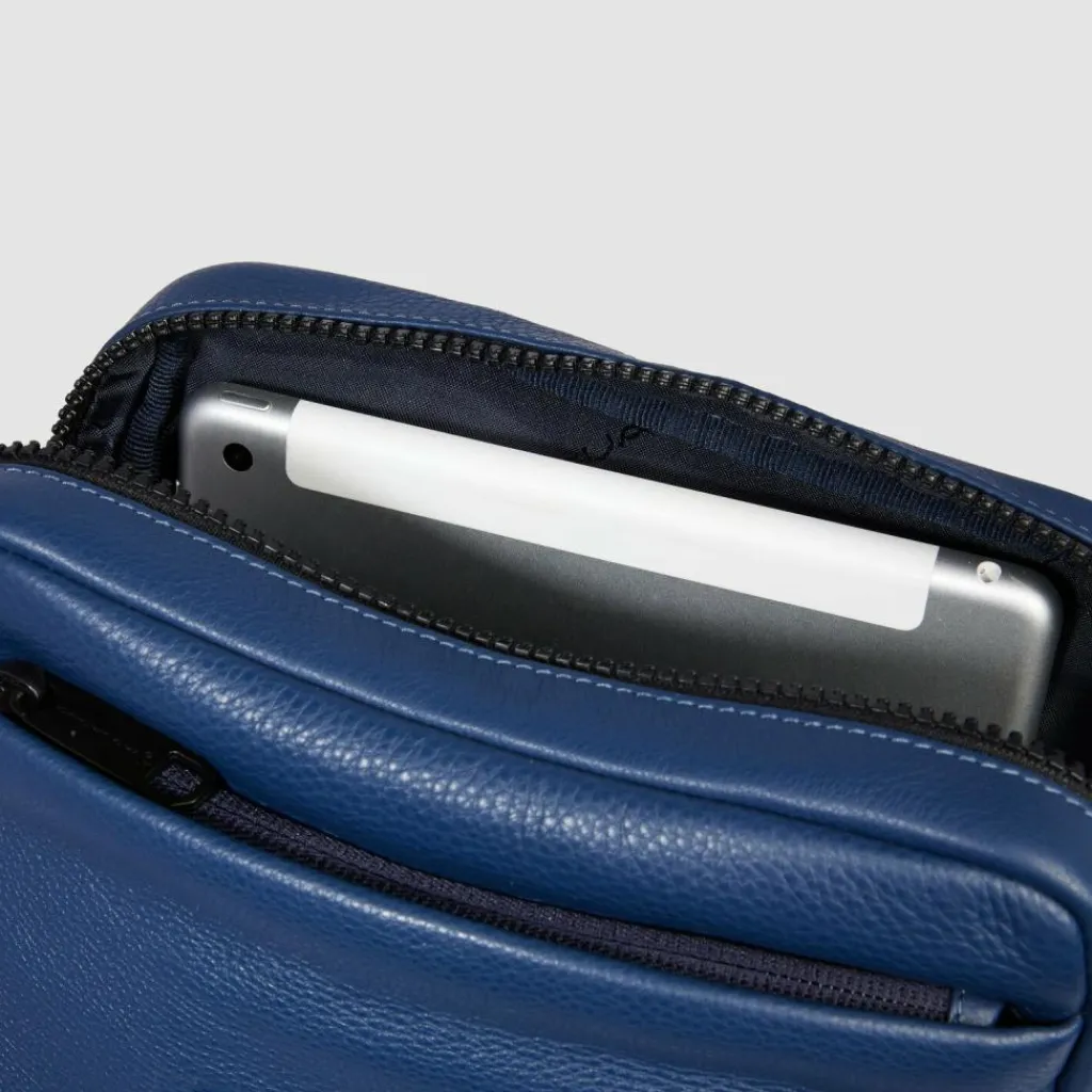 Piquadro Umhängetaschen<Than Umhängetasche RFID Schutz Leder 22 cm blue