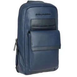 Piquadro Umhängetaschen<Umhängetasche Leder 20 cm night blue