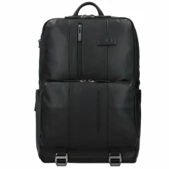 New Piquadro Urban Air Business-Rucksack Leder 44 cm Laptopfach black