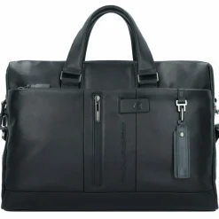 Sale Piquadro Urban Aktentasche Leder 42 cm Laptopfach black