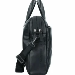 Sale Piquadro Urban Aktentasche Leder 42 cm Laptopfach black