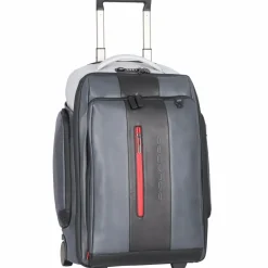 Piquadro Rucksack-Trolleys|Business-Rucksäcke<Urban 2-Rollen Rucksacktrolley Leder 54 cm Laptopfach grey black