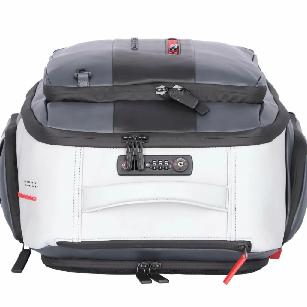 Piquadro Rucksack-Trolleys|Business-Rucksäcke<Urban 2-Rollen Rucksacktrolley Leder 54 cm Laptopfach grey black