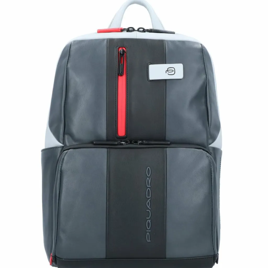 Hot Piquadro Urban Rucksack Leder 39 cm Laptopfach grey black