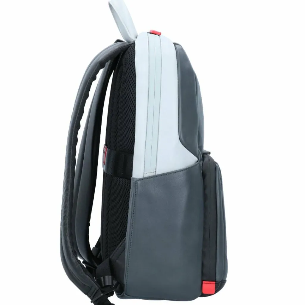 Hot Piquadro Urban Rucksack Leder 39 cm Laptopfach grey black