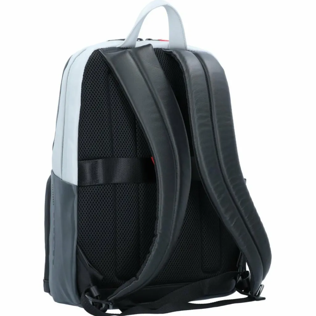 Hot Piquadro Urban Rucksack Leder 39 cm Laptopfach grey black