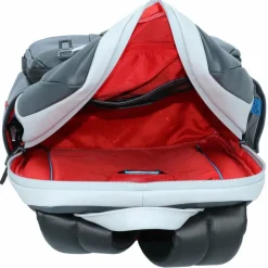 Discount Piquadro Urban Rucksack RFID Leder 39 cm Laptopfach grey black