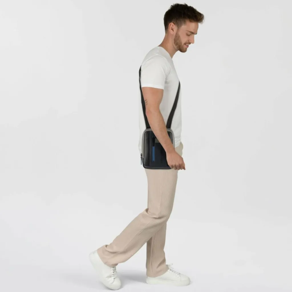 Piquadro Umhängetaschen<Urban Umhängetasche Leder 17 cm black grey