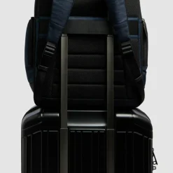 Hot Piquadro W129 Reiserucksack 46 cm Laptopfach mit Dehnfalte blue