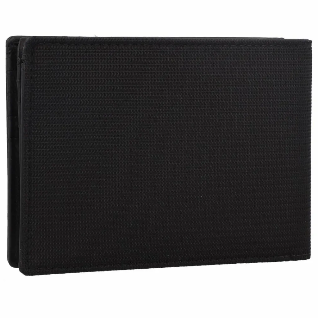 Outlet Piquadro Woody Geldbörse RFID Schutz Leder 13 cm black