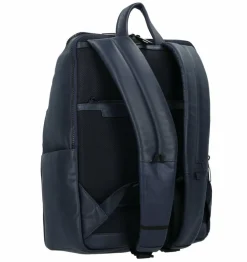 Piquadro Lederrucksäcke|Daypacks<Zaino Daypack Leder 34 cm Laptopfach blue