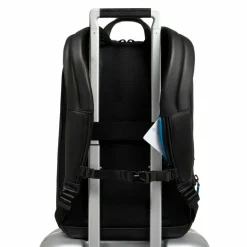 Piquadro Zaino Daypack Leder 42 cm Laptopfach black-grey