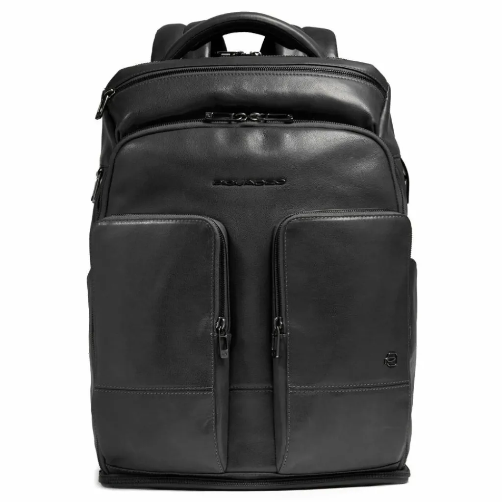 Piquadro Lederrucksäcke|Daypacks<Zaino Reiserucksack RFID Leder 44 cm Laptopfach black